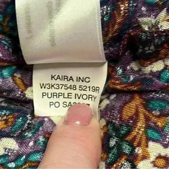 Band of the Free Coraline Purple Floral Crossover Mini Dress. Size Medium. NWT! - Picture 12 of 13